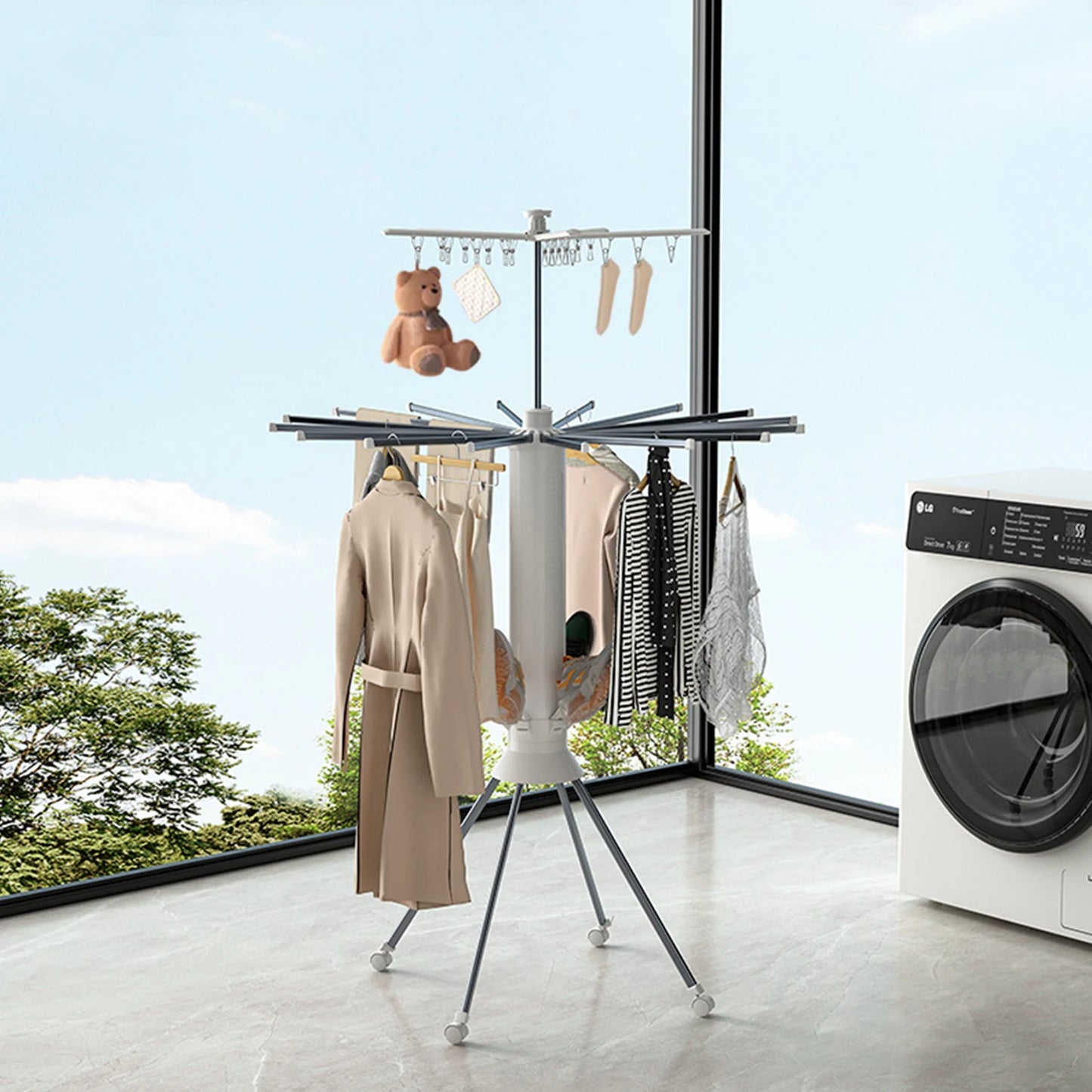 Aramnew OctoDry Pro Airer Smart design. Maximum space. Effortless drying.