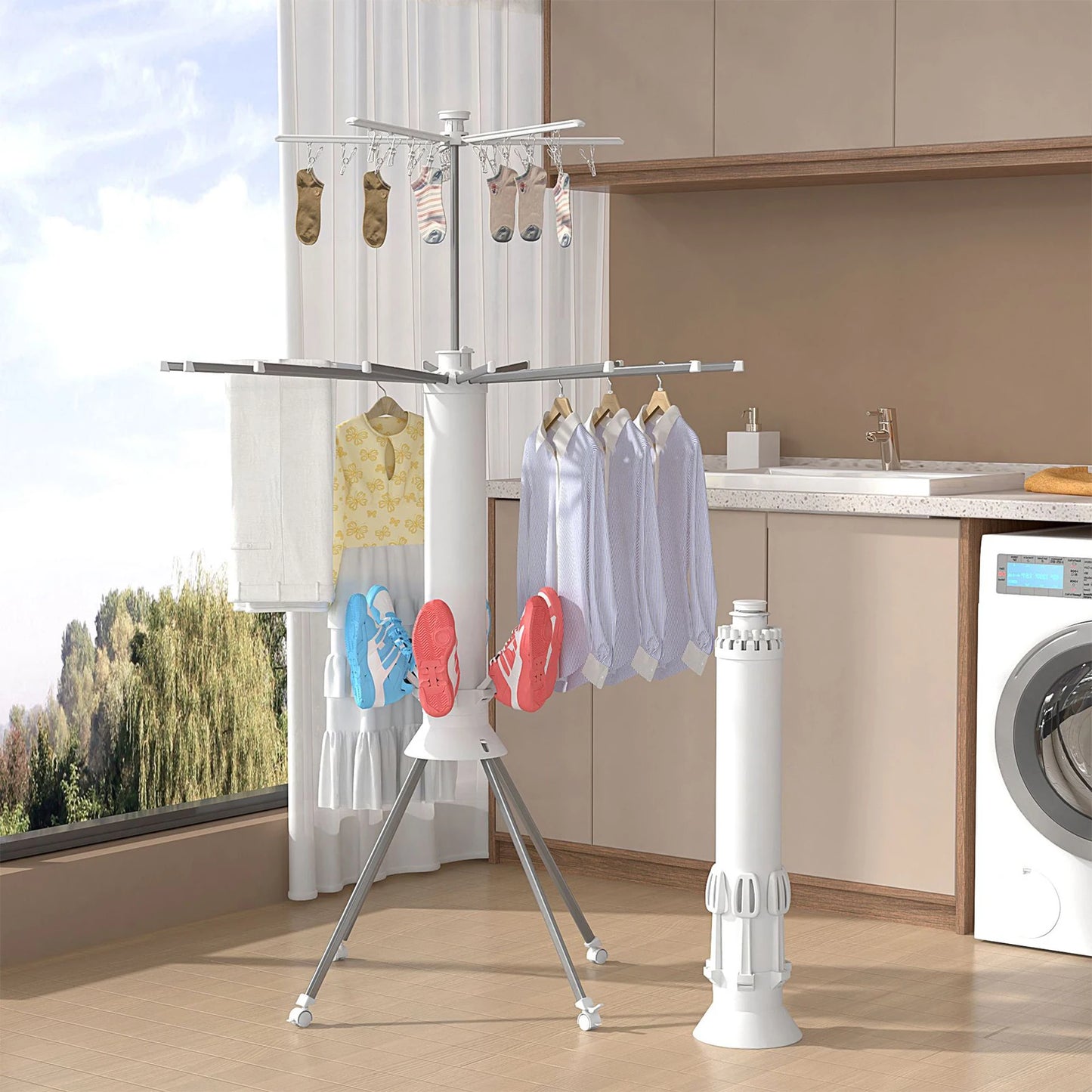 Aramnew OctoDry Pro Airer Smart design. Maximum space. Effortless drying.