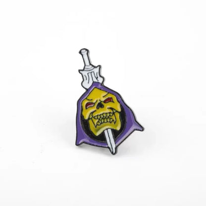 Skeletor Gothic Lapel Pin Bring a Little Villainy to Your Look.