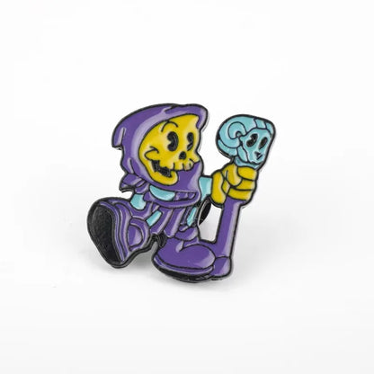 Skeletor Gothic Lapel Pin Bring a Little Villainy to Your Look.