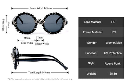 🔥 Skull Queen Statement Shades Own your dark side.