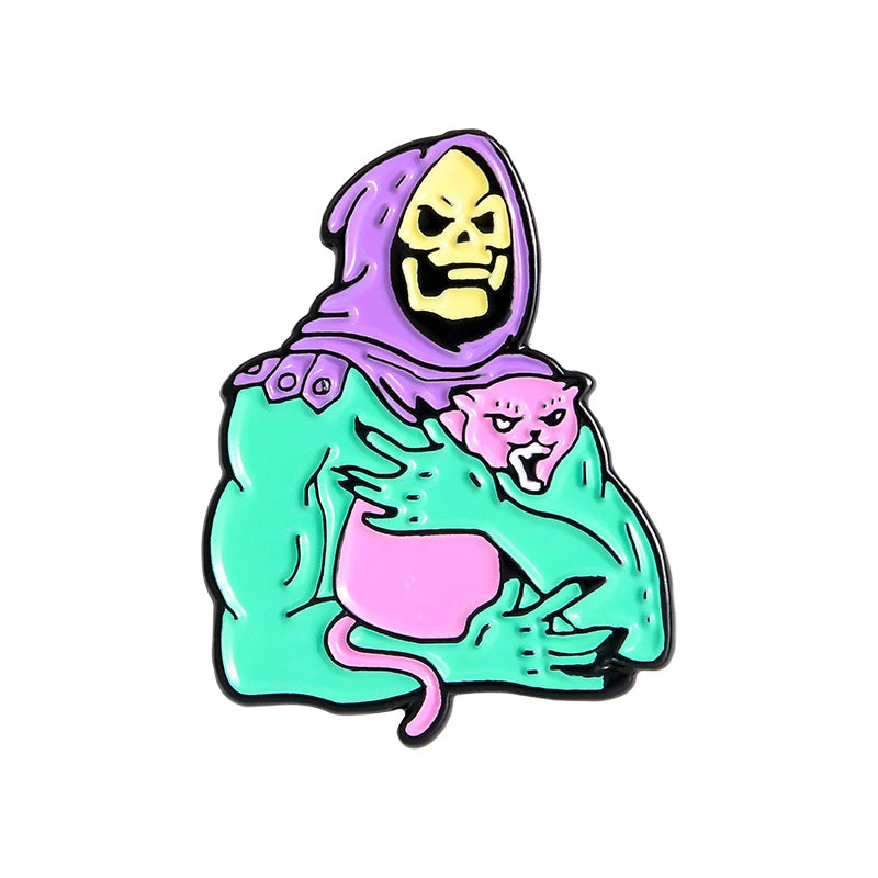 Skeletor Gothic Lapel Pin Bring a Little Villainy to Your Look.
