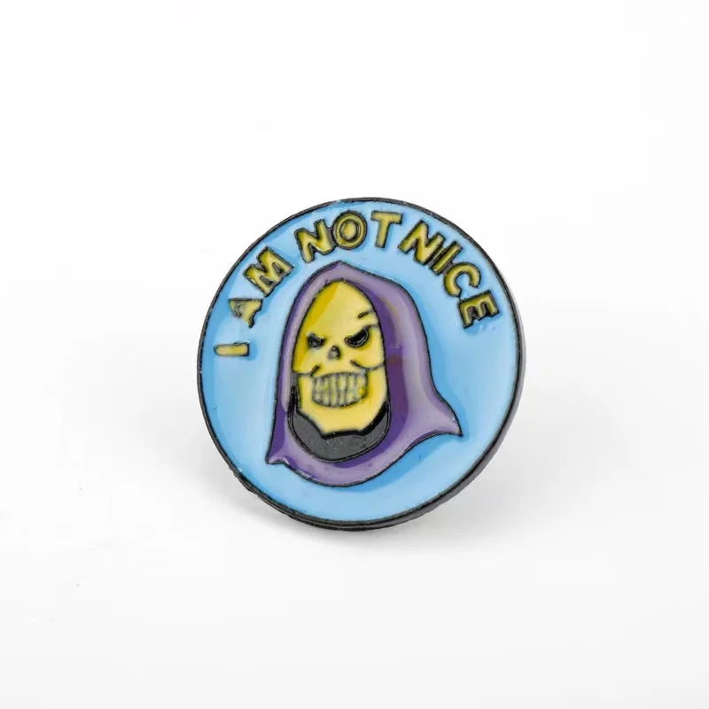 Skeletor Gothic Lapel Pin Bring a Little Villainy to Your Look.