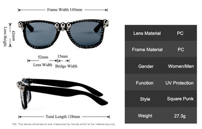 🔥 Skull Queen Statement Shades Own your dark side.