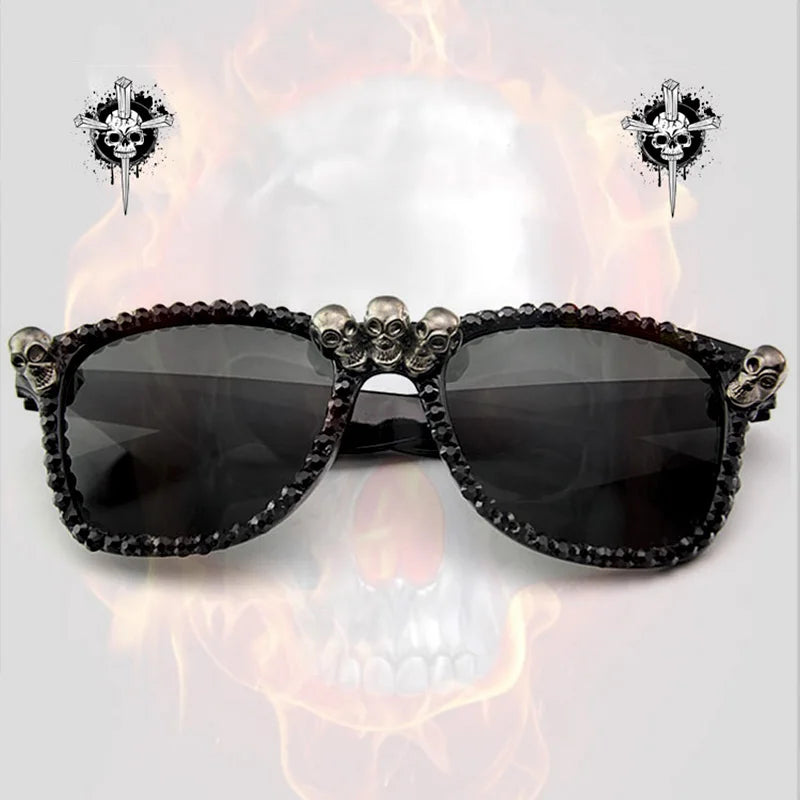 🔥 Skull Queen Statement Shades Own your dark side.
