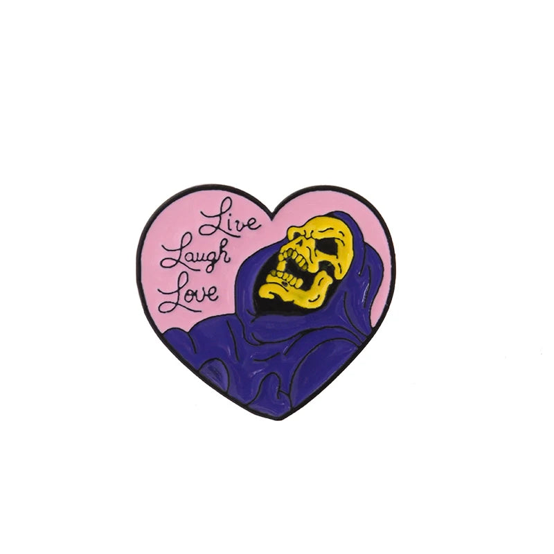 Skeletor Gothic Lapel Pin Bring a Little Villainy to Your Look.