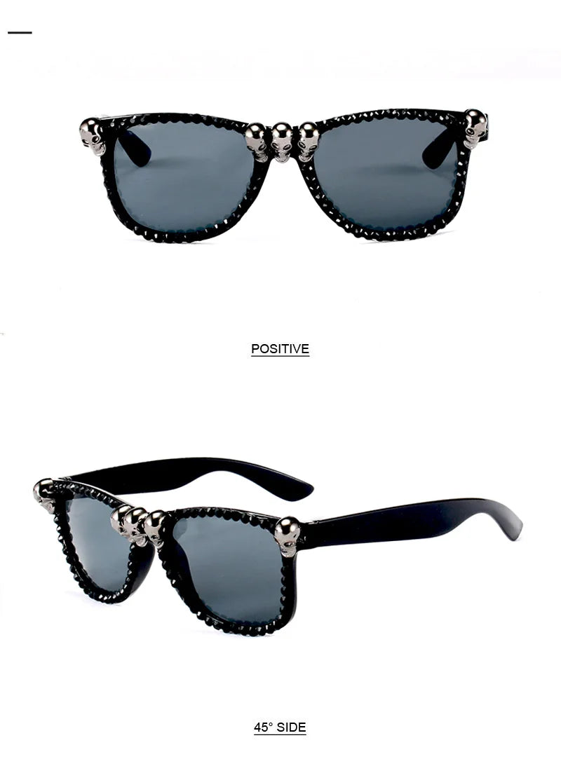 🔥 Skull Queen Statement Shades Own your dark side.