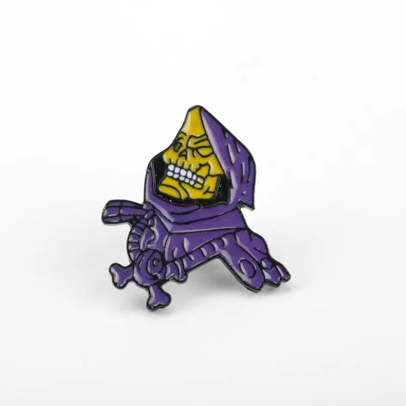 Skeletor Gothic Lapel Pin Bring a Little Villainy to Your Look.