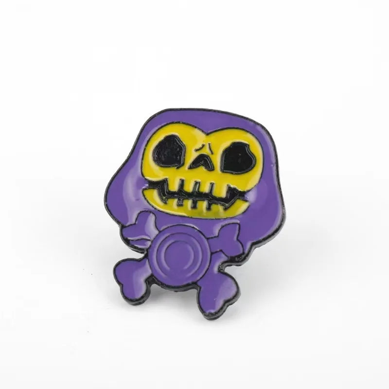 Skeletor Gothic Lapel Pin Bring a Little Villainy to Your Look.