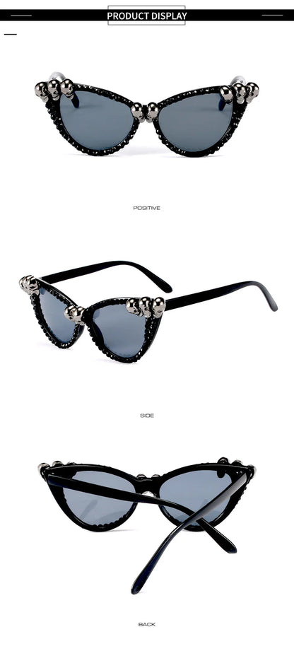🔥 Skull Queen Statement Shades Own your dark side.