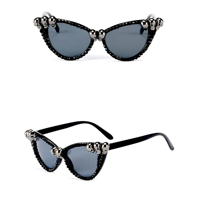🔥 Skull Queen Statement Shades Own your dark side.