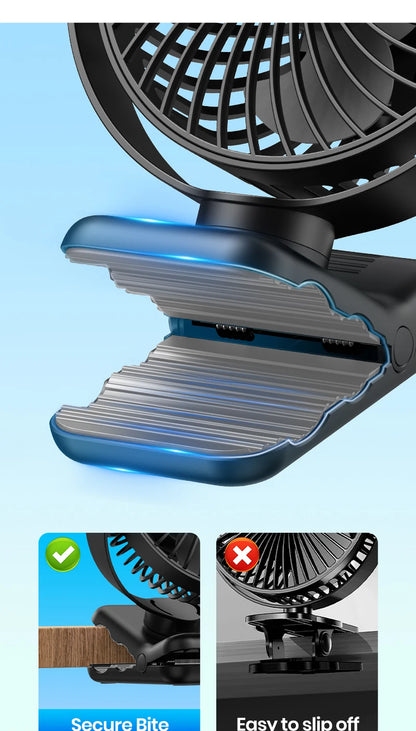 Aramnew ChillMate Portable Clip FanLightweight, quiet and built for everyday comfort.