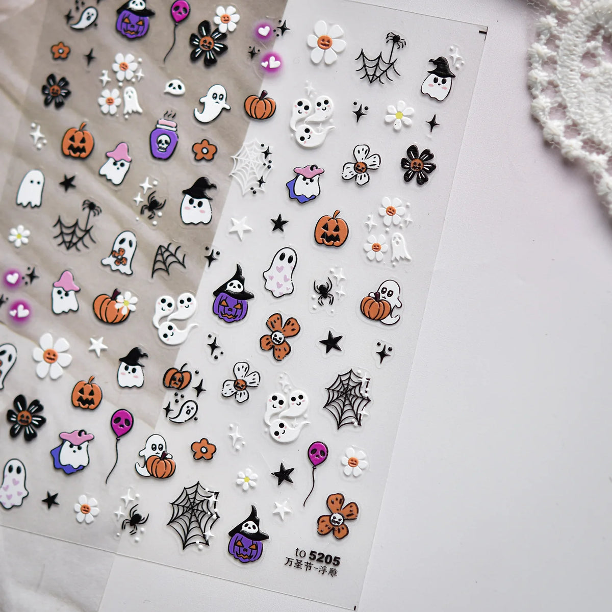 Spooky Skeleton Nail Stickers Give Your Nails a Wicked Halloween Twist.