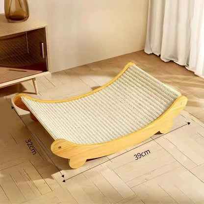 Aramnew PurrCraft Scratch Lounge
Durable wooden comfort for playful paws and peaceful naps.