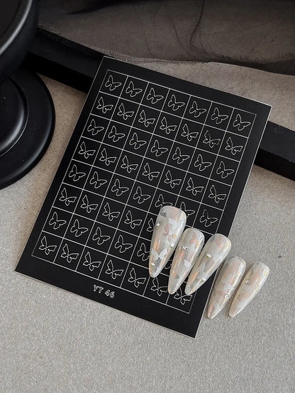 Spooky Skeleton Nail Stickers Give Your Nails a Wicked Halloween Twist.