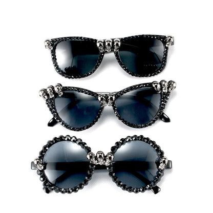 🔥 Skull Queen Statement Shades Own your dark side.