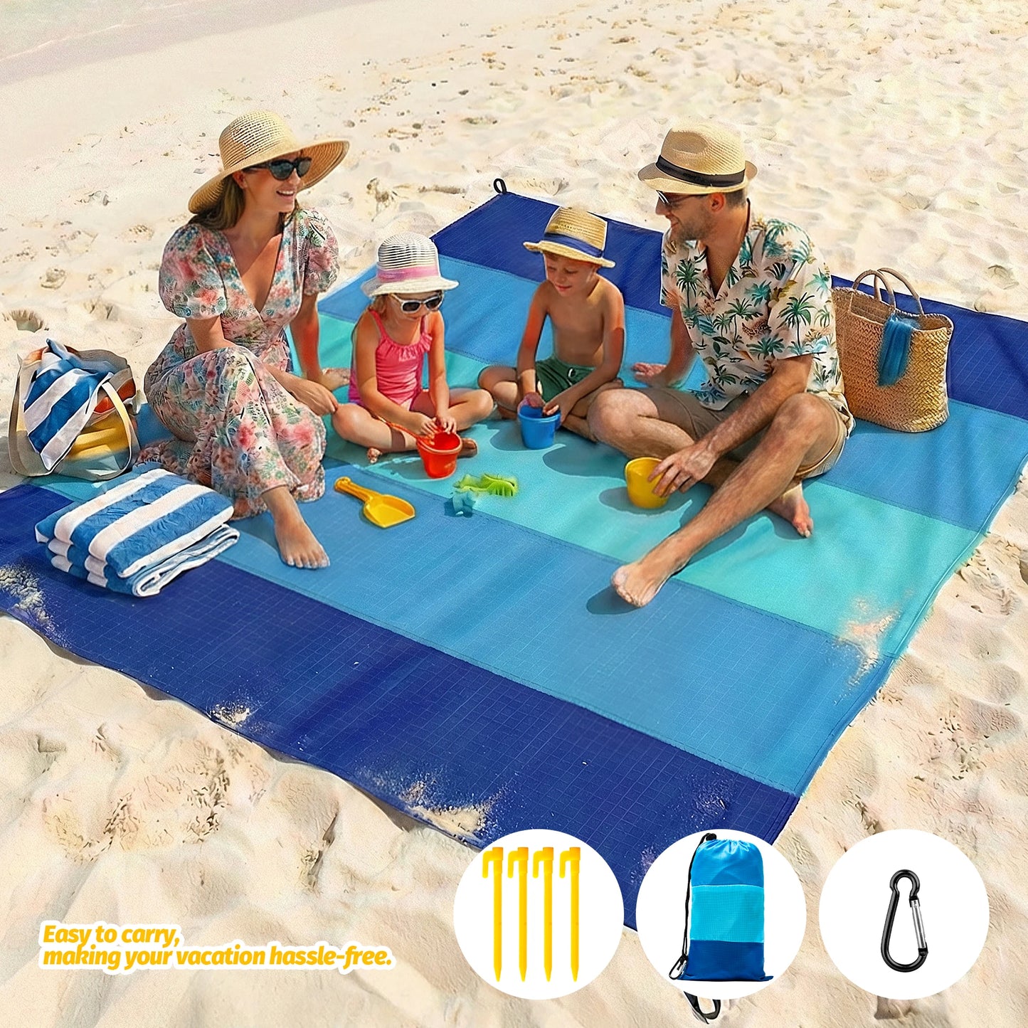 Aramnew CoastNest Picnic Mat Spacious comfort for beaches, picnics and outdoor escapes.
