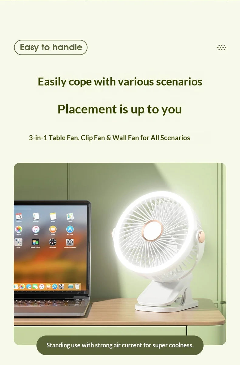Aramnew AeroGlow™ Portable Fan
Powerful airflow, quiet comfort and 720° flexibility.