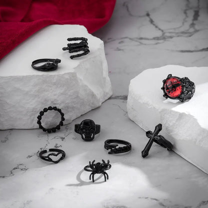 Wicked Skull & Devil Rings Make Your Halloween Look Fearlessly Bold.