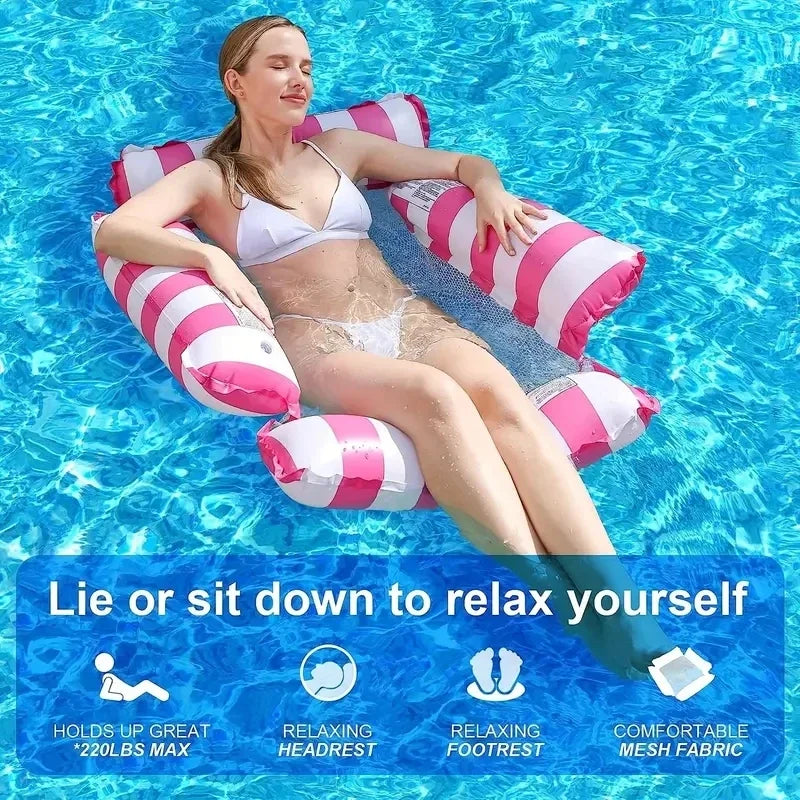 AquaLounge
Floating Hammock Relax, drift and enjoy effortless comfort on the water.