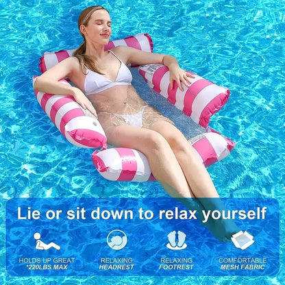 AquaLounge
Floating Hammock Relax, drift and enjoy effortless comfort on the water.