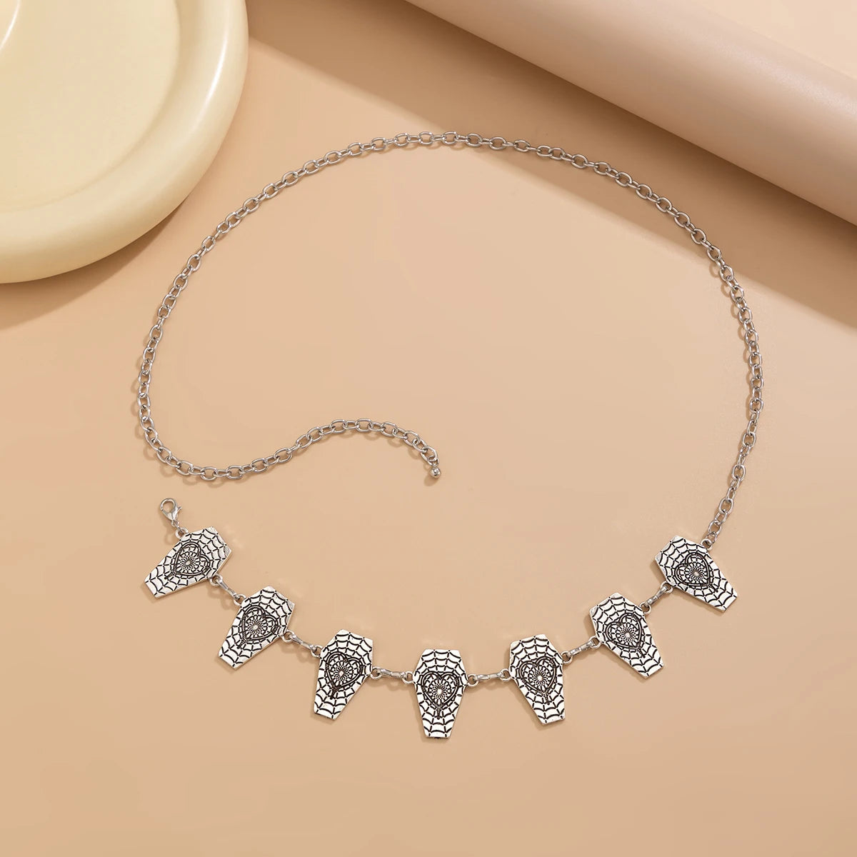 Gothic Spider Web Waist Chain Wrap Your Look in Halloween Magic.