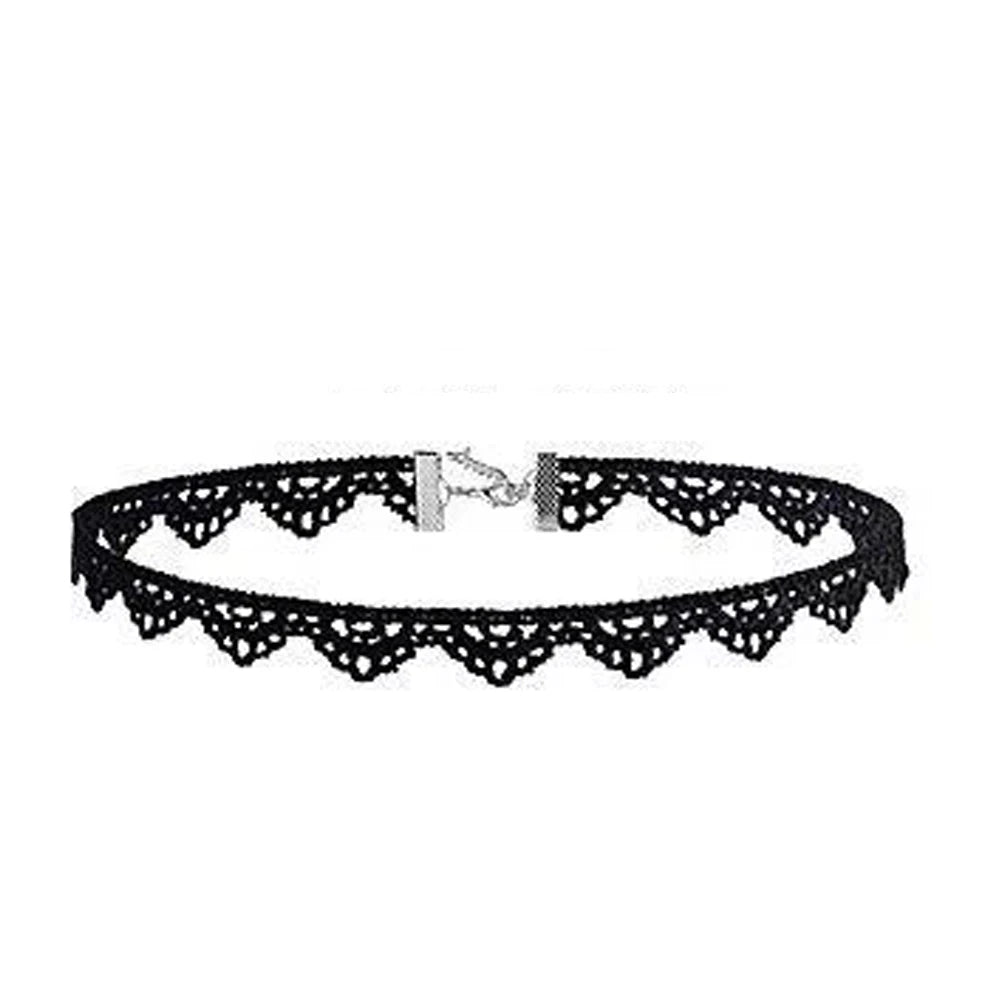 Gothic Lace Halloween Choker Own the Night with Gothic Elegance.