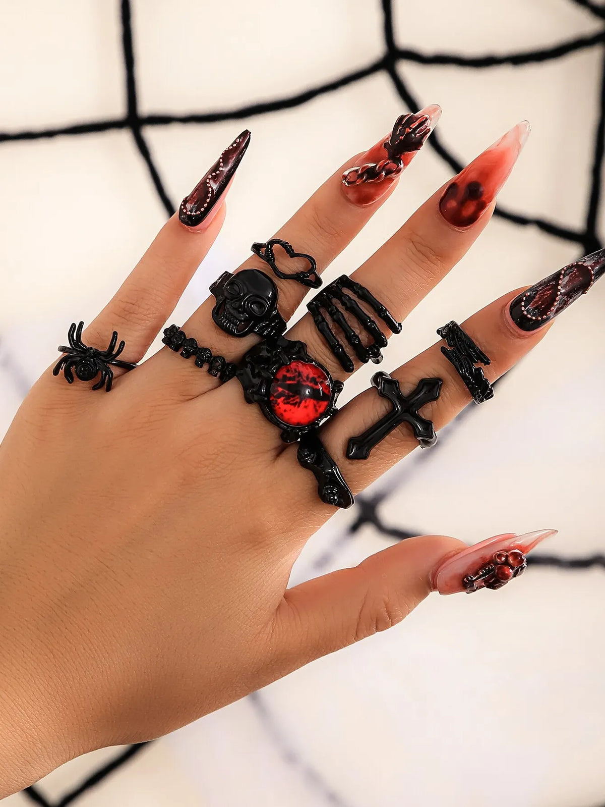Wicked Skull & Devil Rings Make Your Halloween Look Fearlessly Bold.