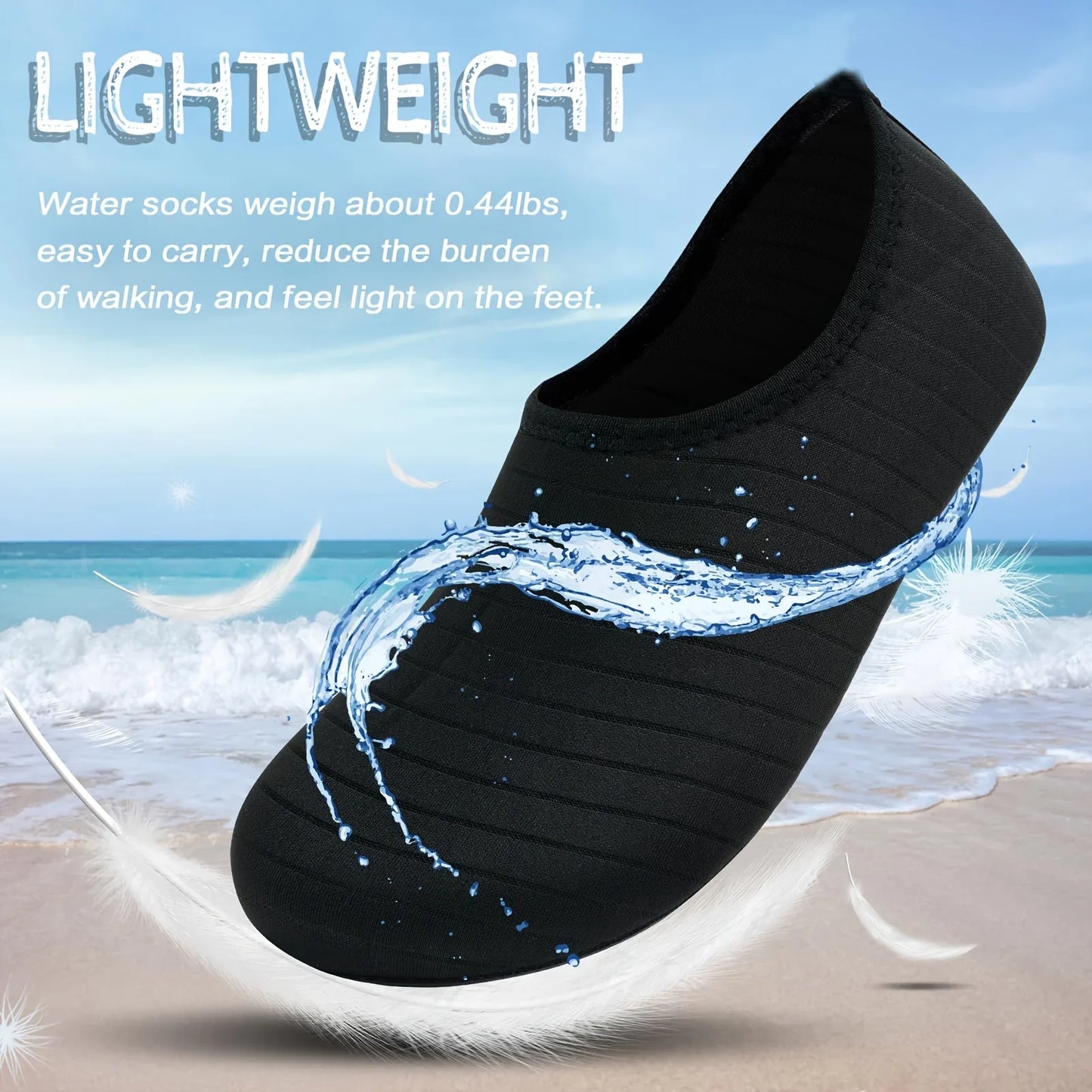 Aramnew WaveGrip Aqua Sneakers Quick-drying comfort with dependable non-slip performance.