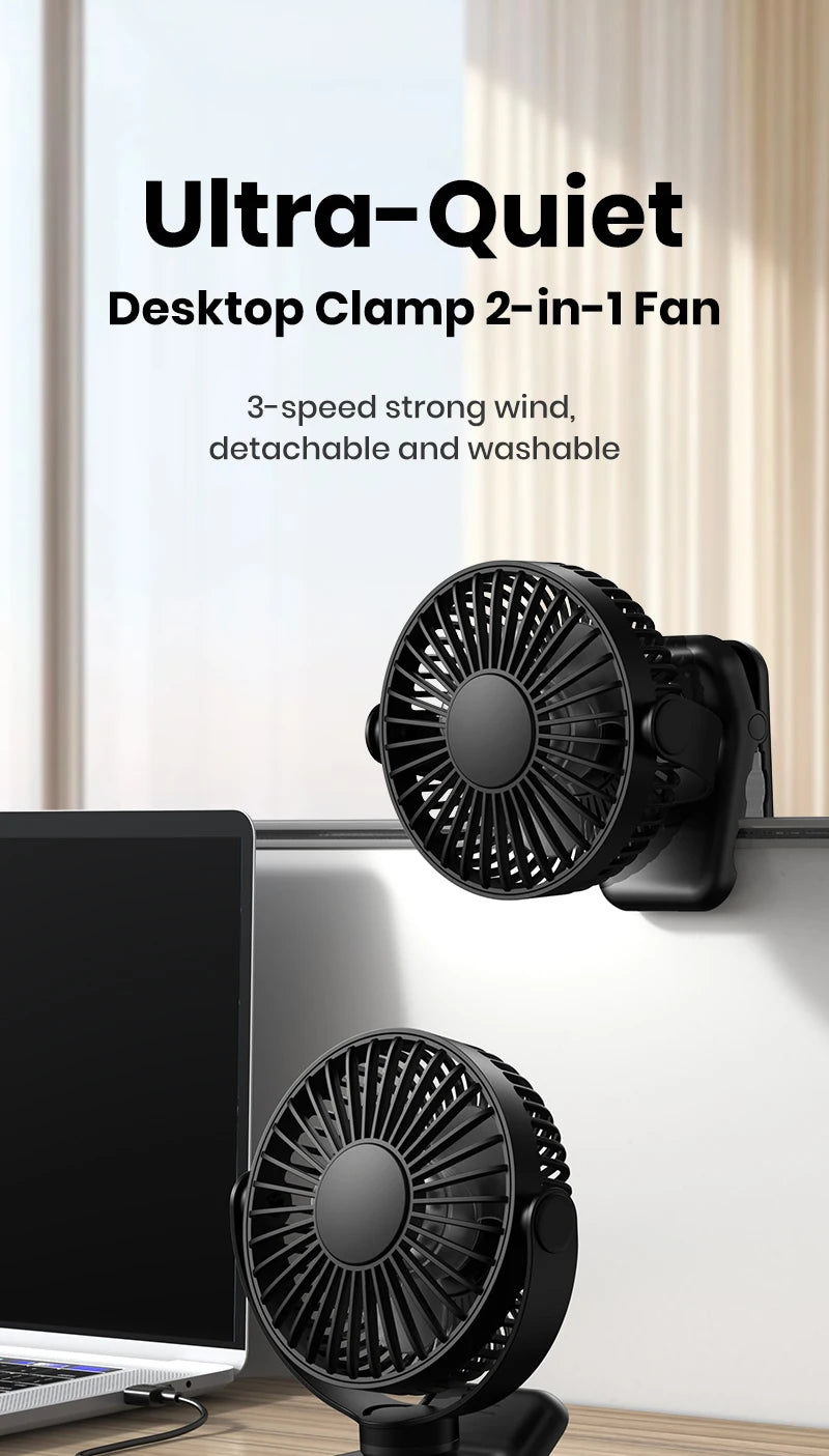 Aramnew ChillMate Portable Clip FanLightweight, quiet and built for everyday comfort.