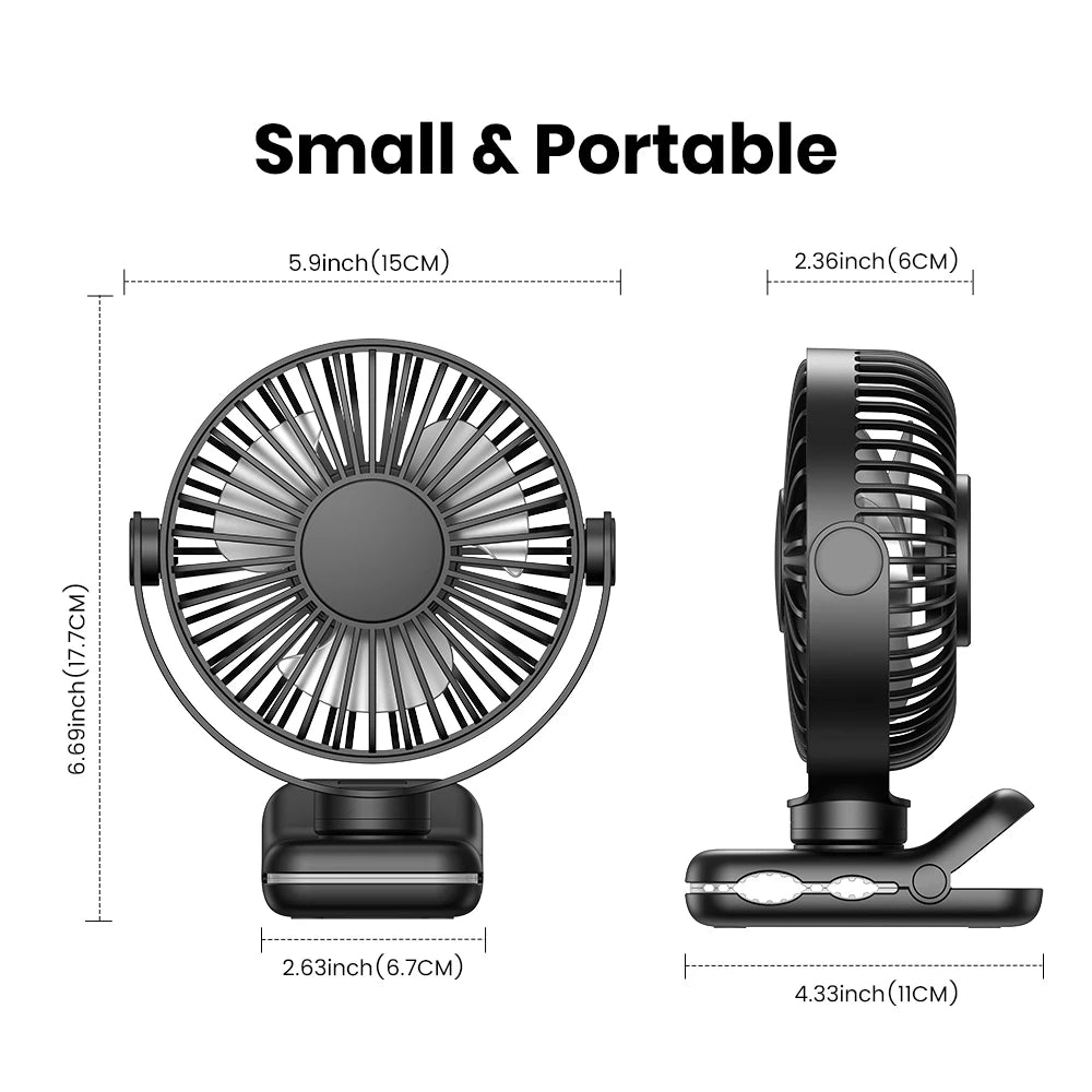 Aramnew ChillMate Portable Clip FanLightweight, quiet and built for everyday comfort.
