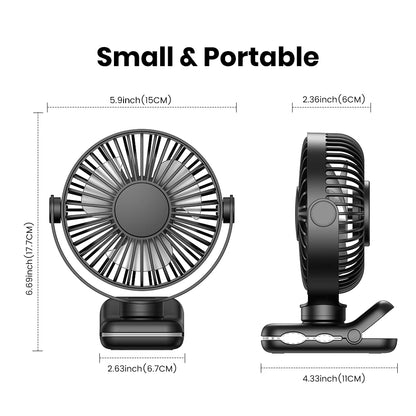 Aramnew ChillMate Portable Clip FanLightweight, quiet and built for everyday comfort.