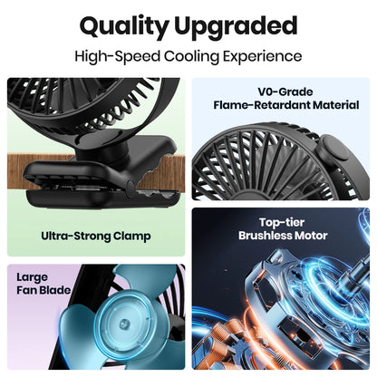 Aramnew ChillMate Portable Clip FanLightweight, quiet and built for everyday comfort.