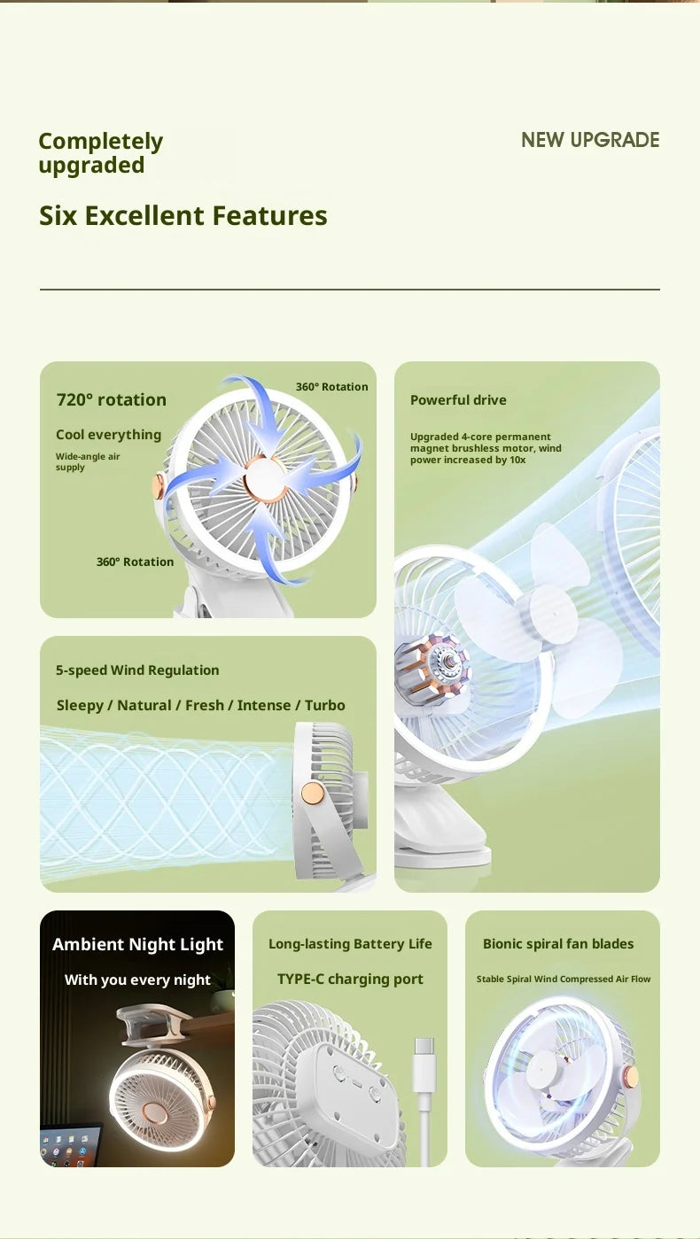 Aramnew AeroGlow™ Portable Fan
Powerful airflow, quiet comfort and 720° flexibility.