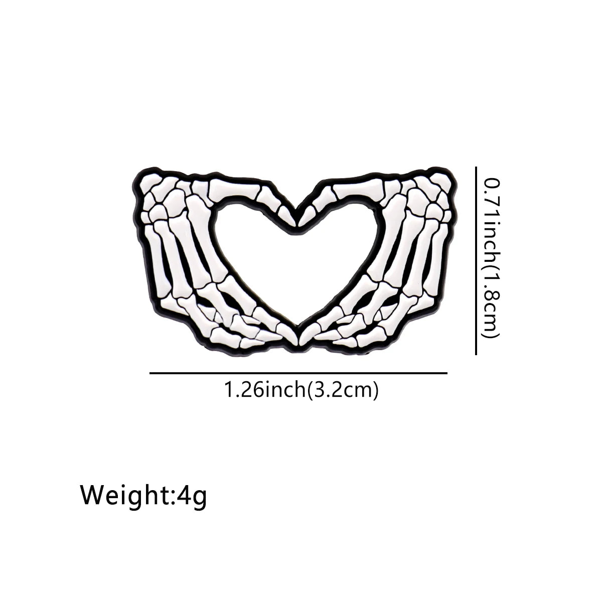 Skeleton Love Halloween Pin A Little Love with a Dark Twist.