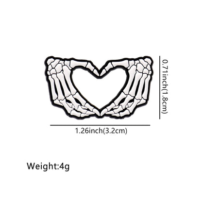 Skeleton Love Halloween Pin A Little Love with a Dark Twist.