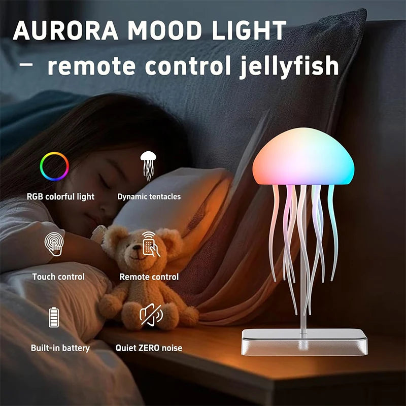 Aramnew AquaGlow Jellyfish Lamp Transform your space into a calming ocean escape.