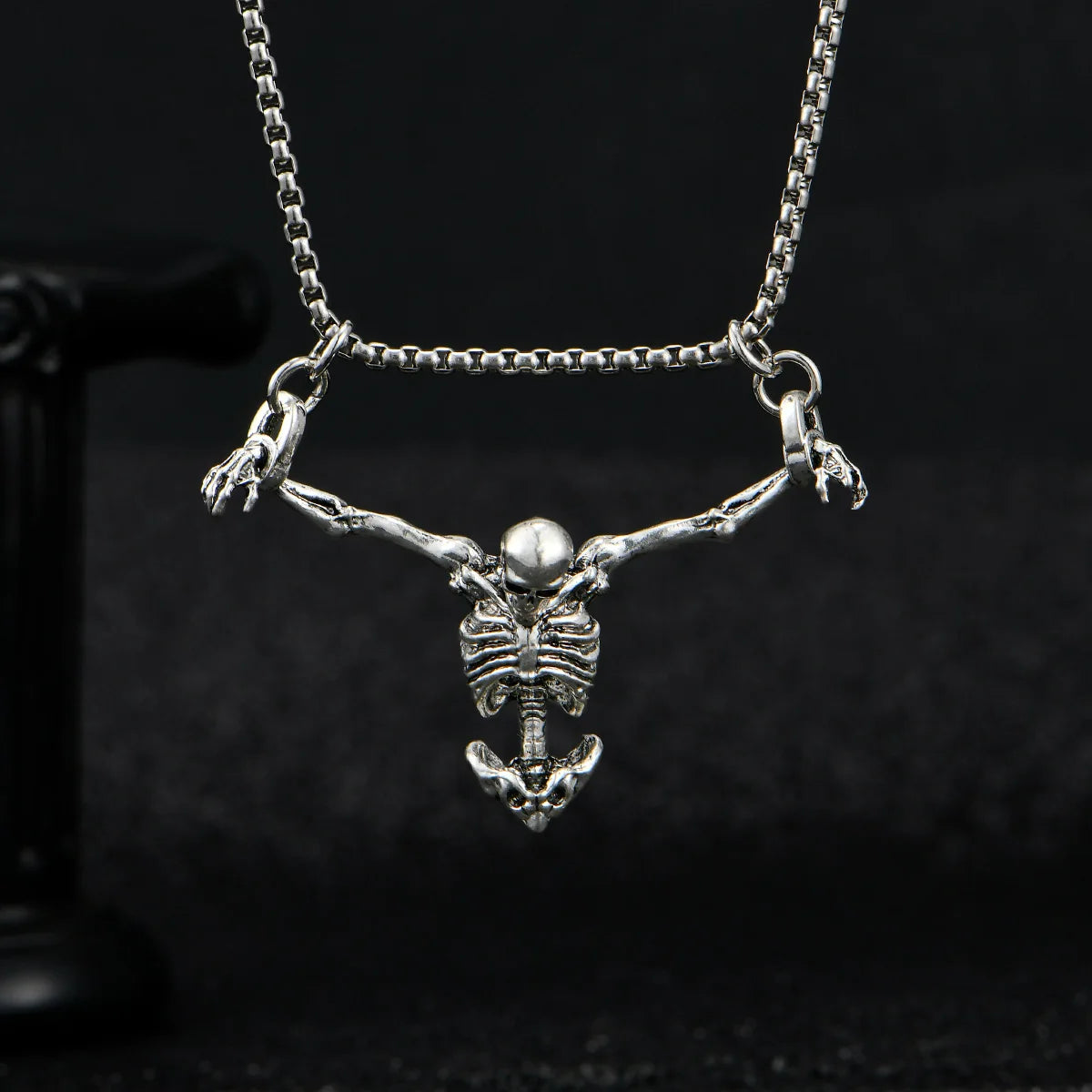 Midnight Skull Necklace Bold. Gothic. Unforgettable.