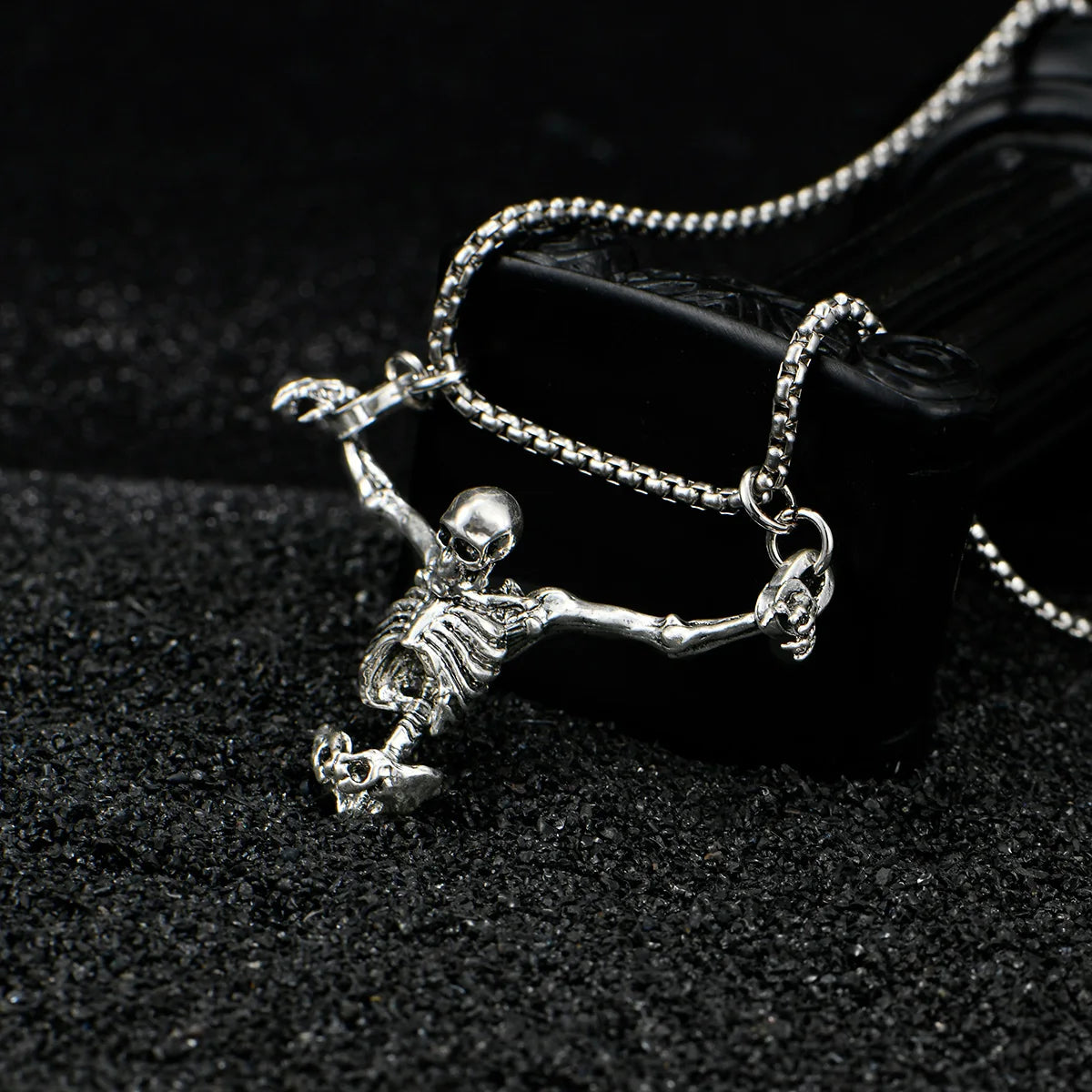 Midnight Skull Necklace Bold. Gothic. Unforgettable.