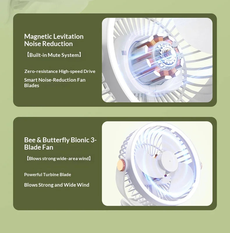 Aramnew AeroGlow™ Portable Fan
Powerful airflow, quiet comfort and 720° flexibility.