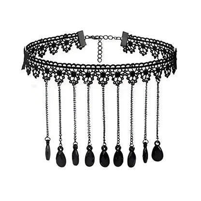 Gothic Lace Halloween Choker Own the Night with Gothic Elegance.