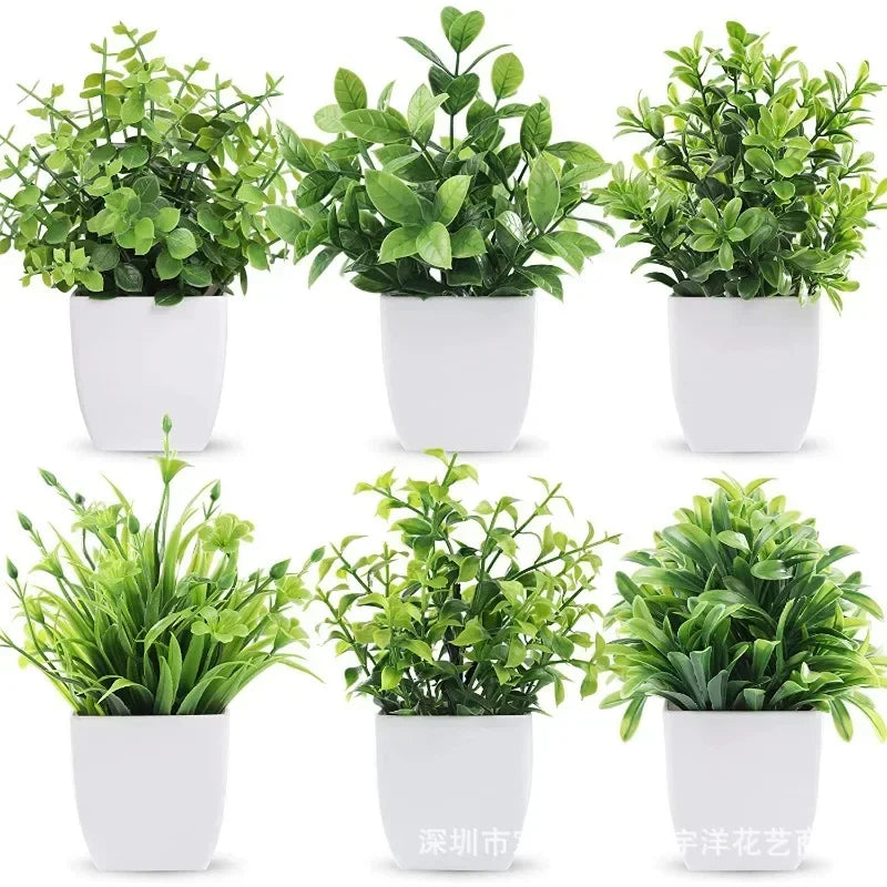 Artificial Bonsai Plant in Pot for Home Decor