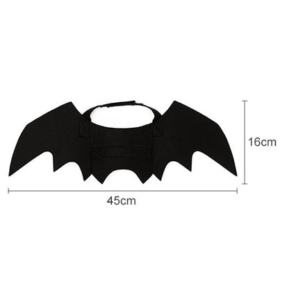 Fright Night Pet Black Bat Wings Wings Make Halloween Extra Cute & Spooky.