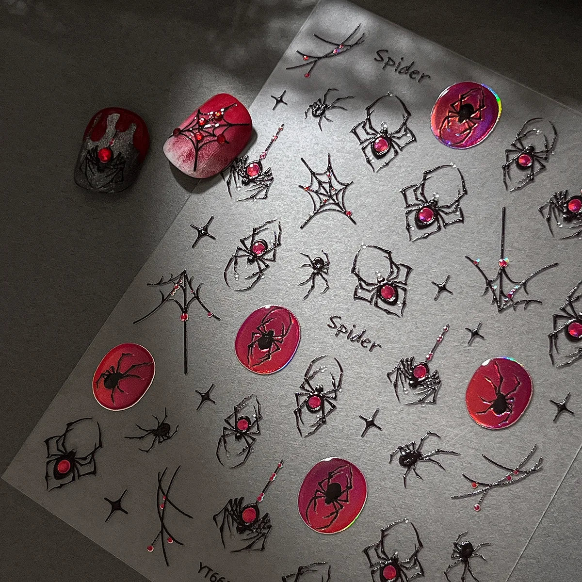 Spooky Skeleton Nail Stickers Give Your Nails a Wicked Halloween Twist.