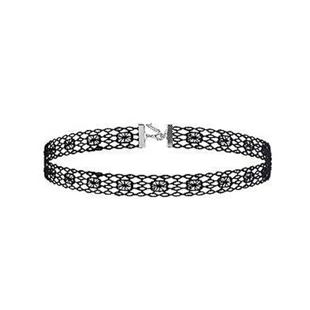 Gothic Lace Halloween Choker Own the Night with Gothic Elegance.