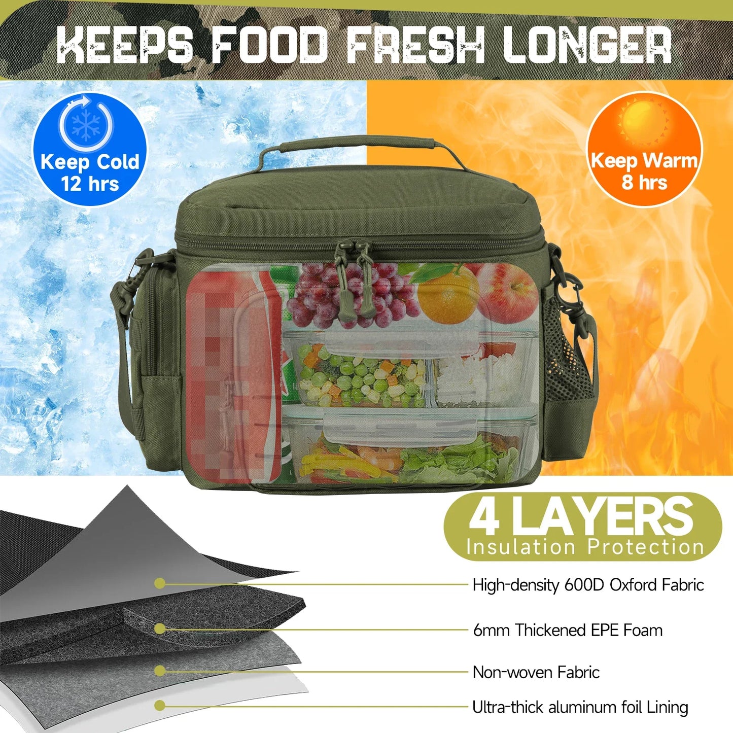 Aramnew TitanShield Insulated Meal Carrier