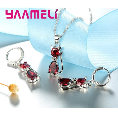 Moonlight Kitty Silver Set Where sweetness meets timeless silver brilliance.