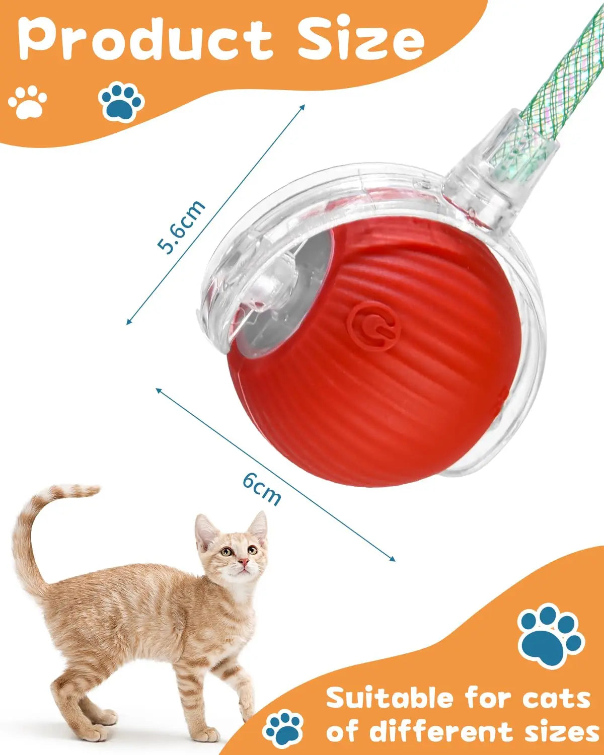Aramnew SpinPurr Motion Ball
Rechargeable interactive play designed for playful paws.