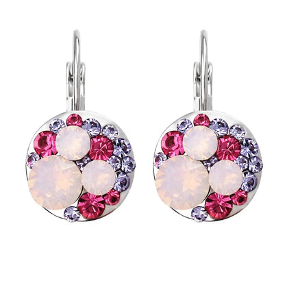 Golden Halo Crystal Drops Radiant elegance framed in 18K gold.