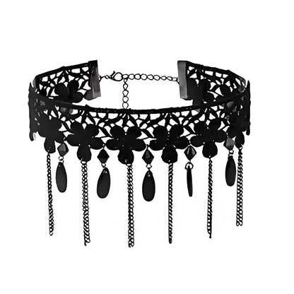 Gothic Lace Halloween Choker Own the Night with Gothic Elegance.